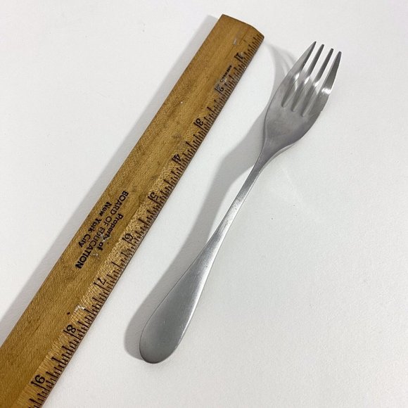 Knork Brushed Stainless Steel Matte Finish Flatware Dinner Fork - Picture 6 of 7